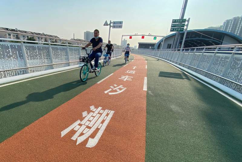 北京首条自行车专用路总骑行量近200万辆次(图2)